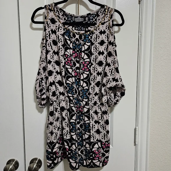 Angie boho tunic or dress L EUC - Picture 10 of 13
